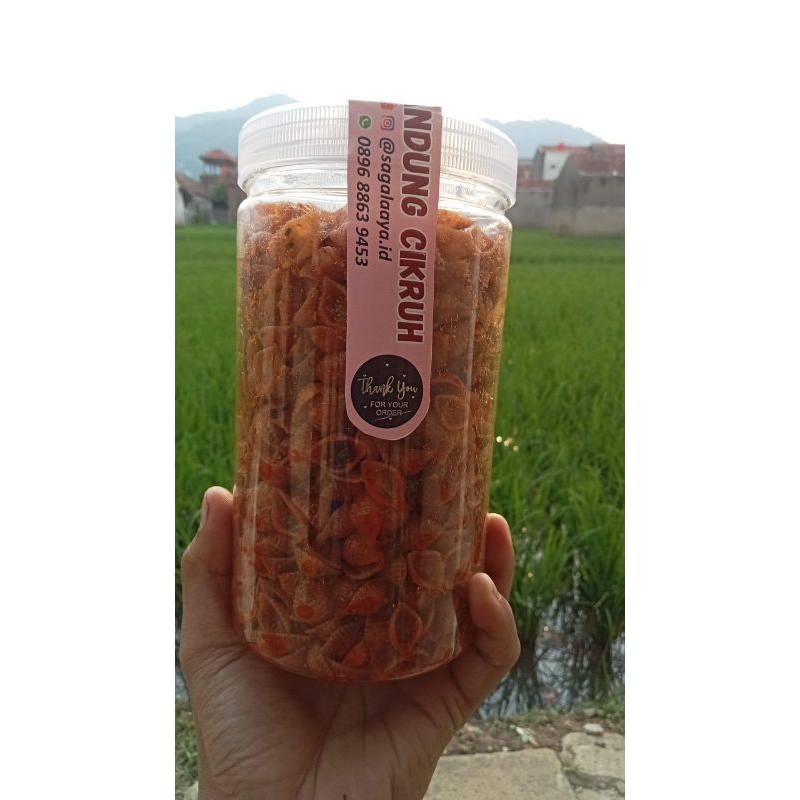 

Keong Cikruh pedas daun jeruk /1000mL