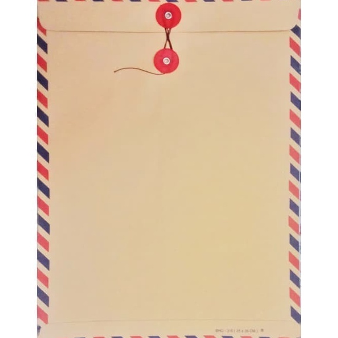 

KODE K89R AMPLOP COKLAT FOLIO TALI 31 AIRMAIL 31 5 Pcs