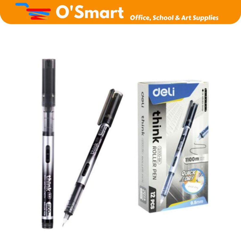 

Pena Deli Roller Pen Q300 Hitam