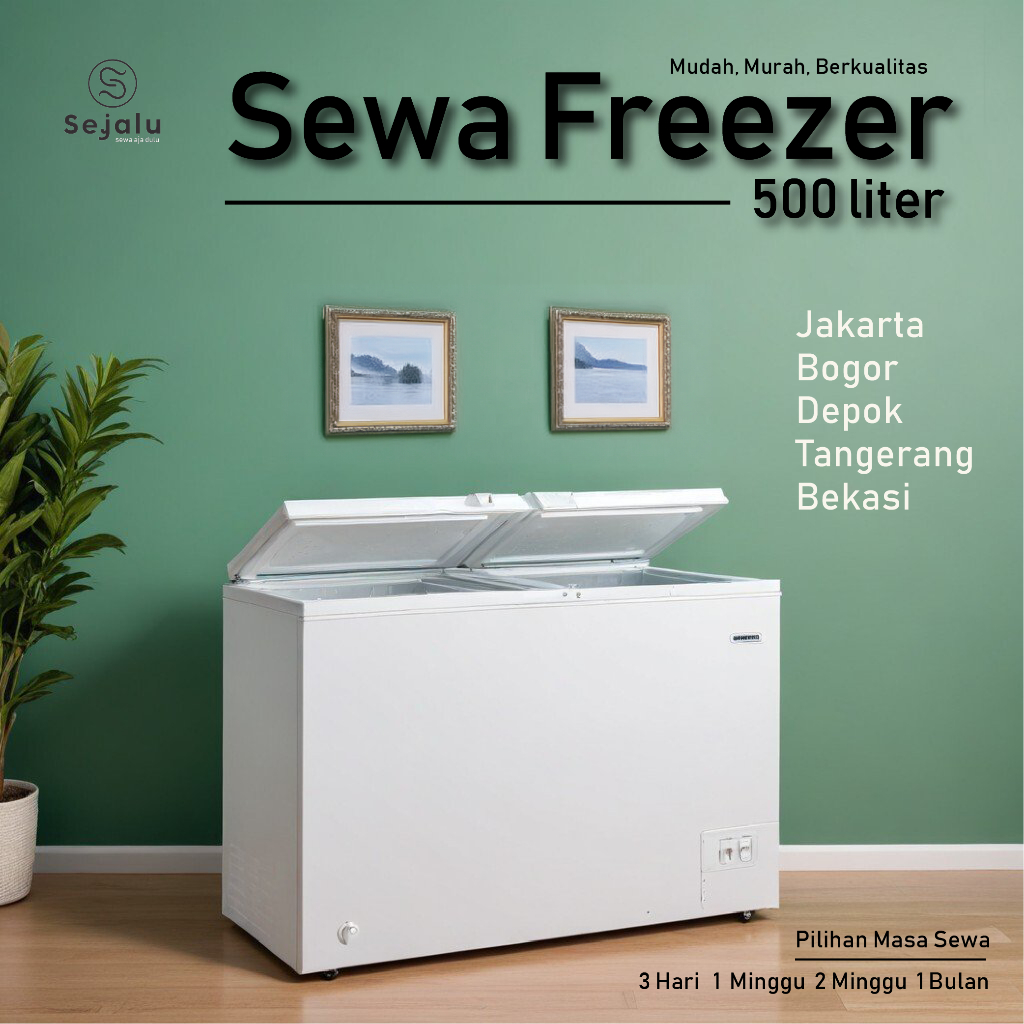 Sewa Freezer Chest 500 liter
