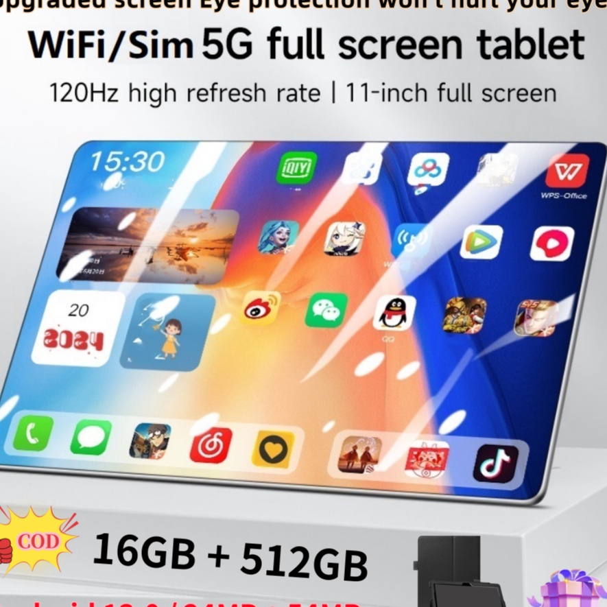 Produk Ekslusif Bisa CODPad Tablet PC Asli Tab Baru Pro14 Layar Full Screen Layar Besar Wifi 5G Dual