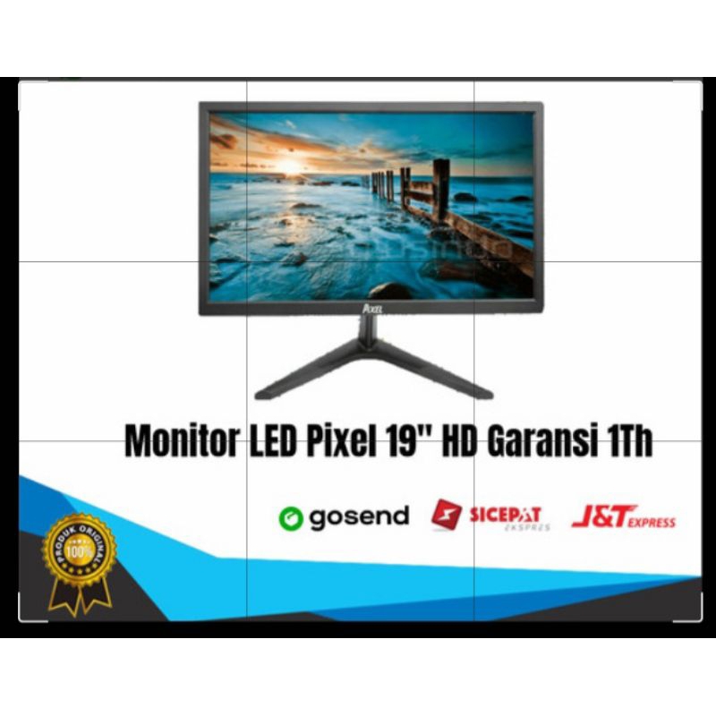 MONITOR LED 19 INCH P185VG4 HDMI VGA / MONITOR LCD 19" PC KOMPUTER BARU