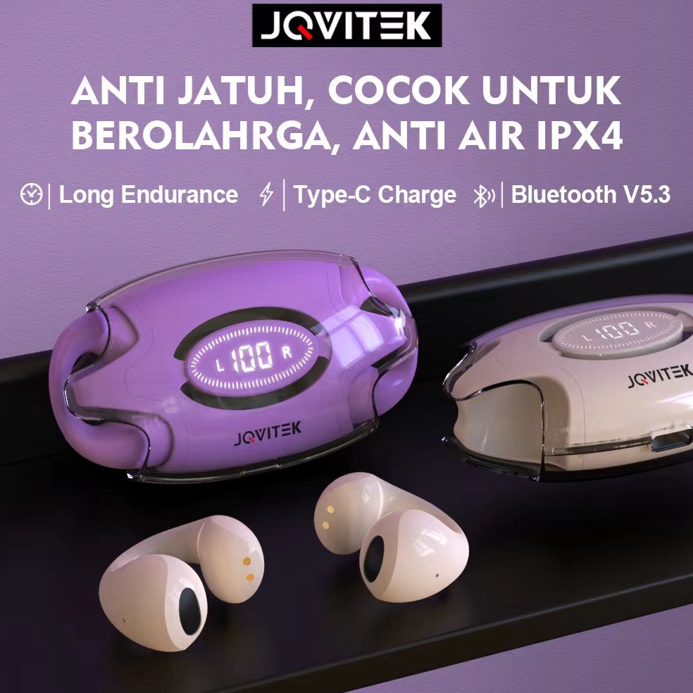 Top Design Jovitech EP28 Original Wireless Ear Clip Earphone Bluetooth 53 TWS Ear Clip Headset Desig