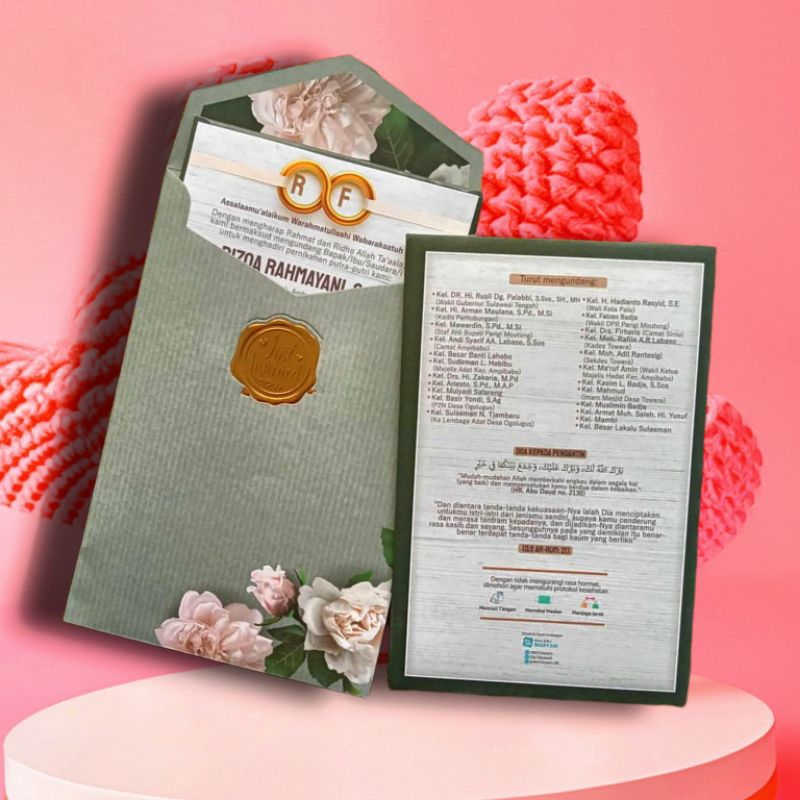 Cetak Undangan Pernikahan Amplop Hard Cover Cr7 13