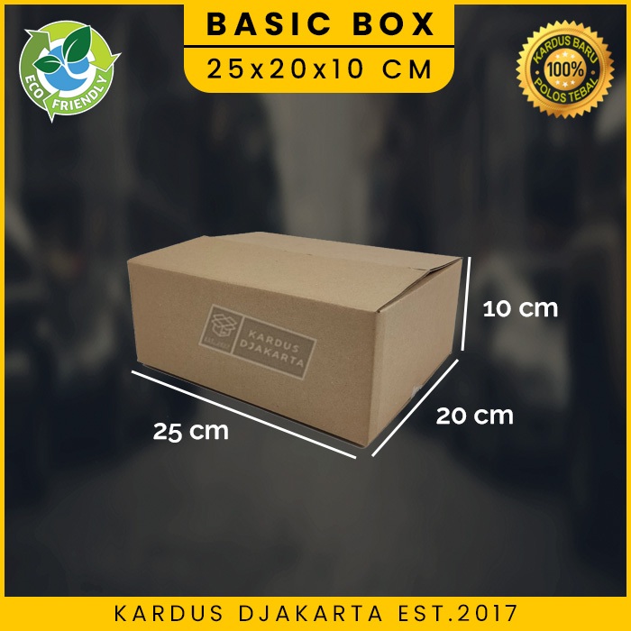 

KARDUS|KOTAK|KARTON BOX POLOS 25x20x10 MURAH