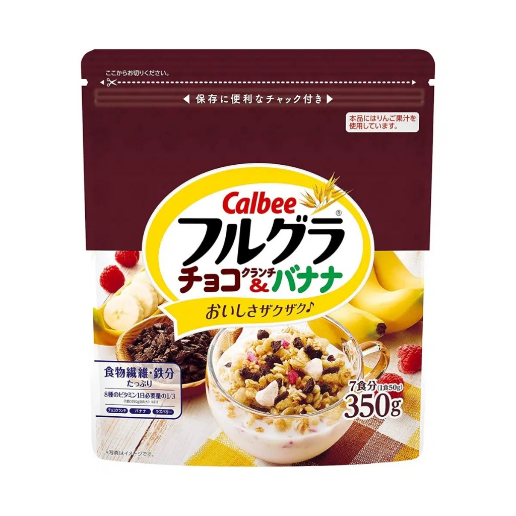 

Calbee Full Granola Choco Crunch and Banana 350g
