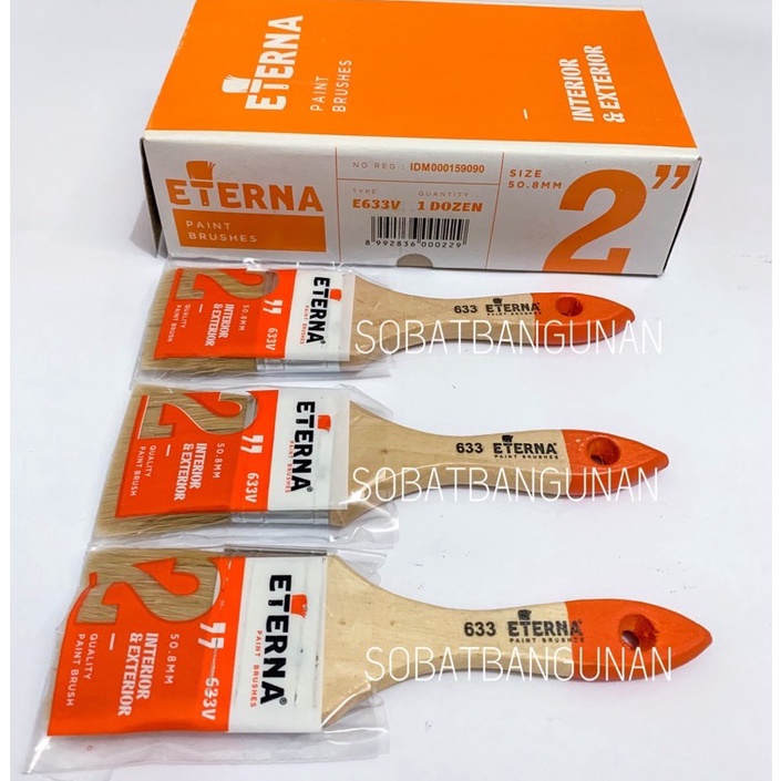 

KODE E15R GROSIR KUAS CAT ETERNA 2 KUAS ETERNA 2 HARGA PER DOZEN 12PCS