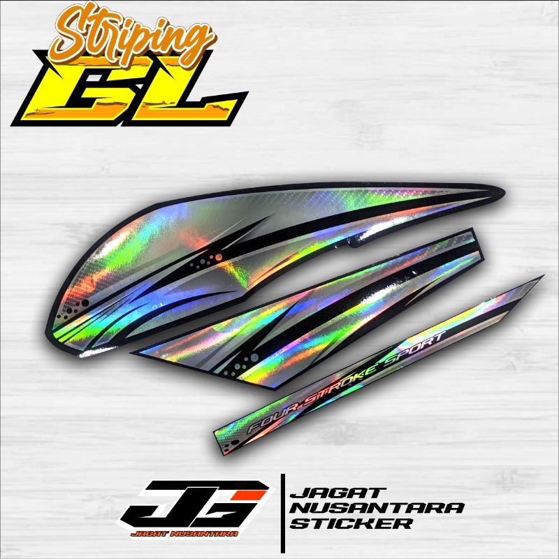 Striping hologram honda gl max