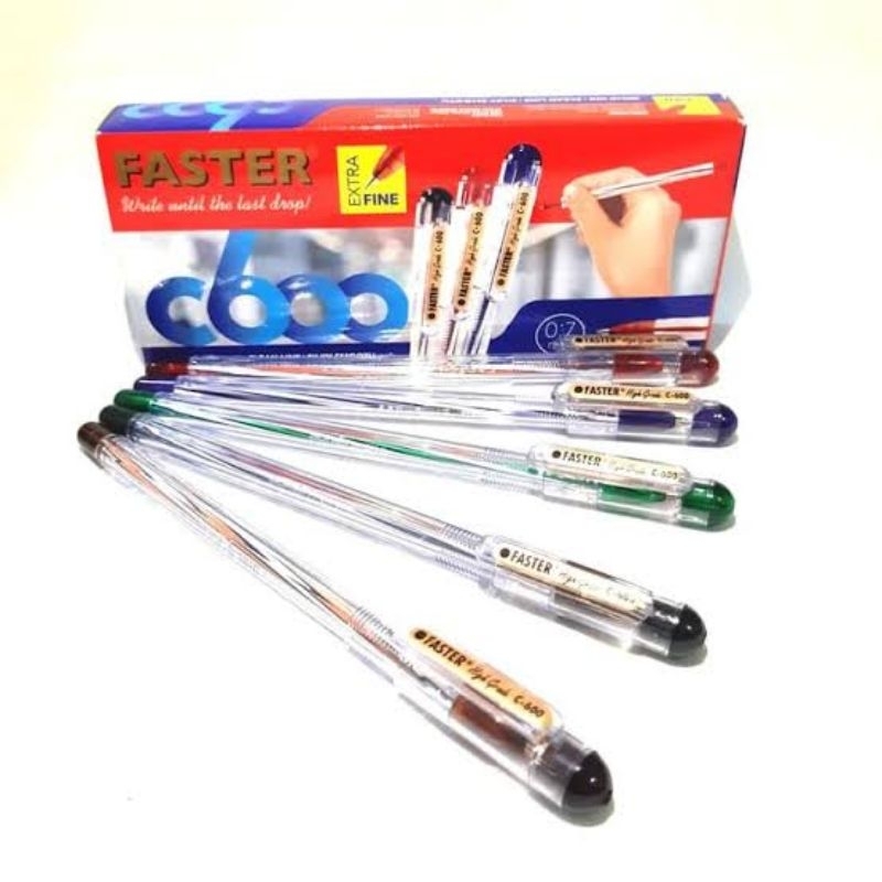 

Pulpen Faster C600 0.7mm Isi 12 Pcs