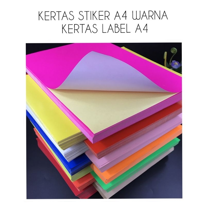 

KERTAS LABEL UKURAN A4 / KERTAS STIKER A4