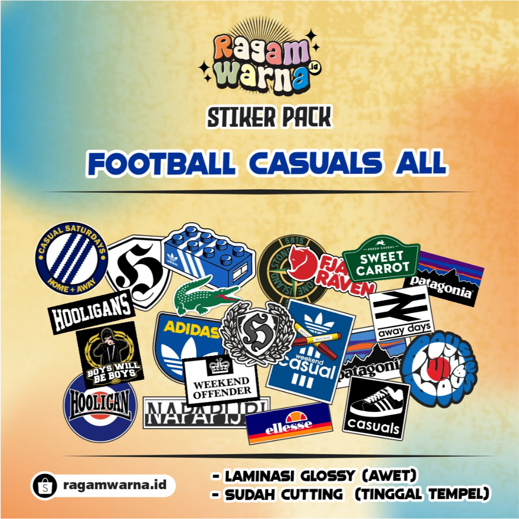 

Stiker casuals football adidas, hooligans, ellese (CUTTING)