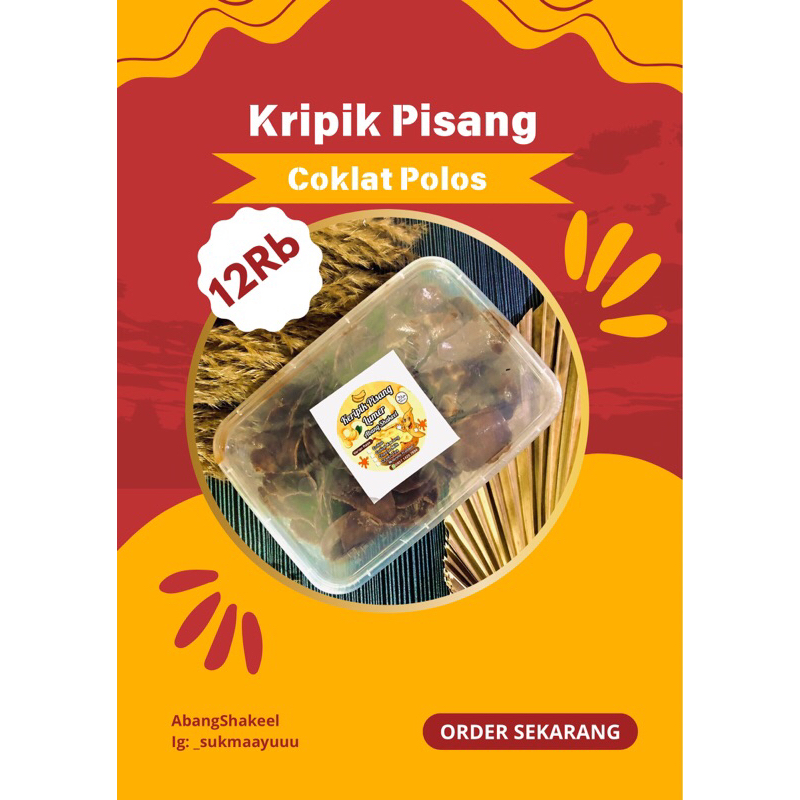 kripik pisang 'coklat'