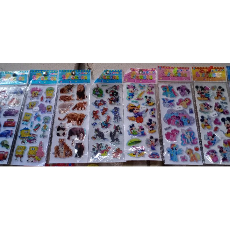 

stiker anak karakter hologram