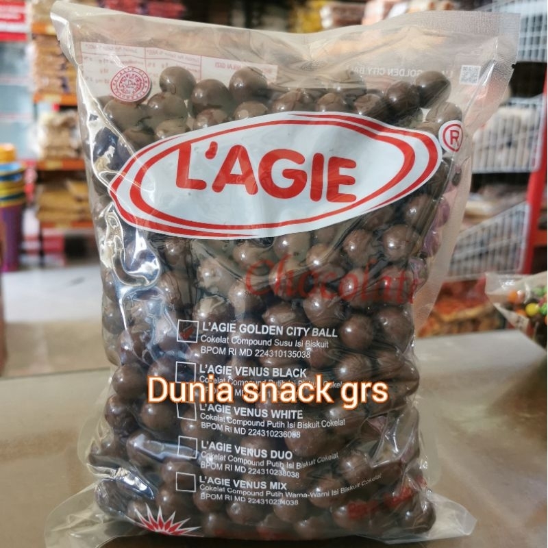 

Coklat L'AGIE 1Kg / Cokelat LAGIE Ball Warna Kacang