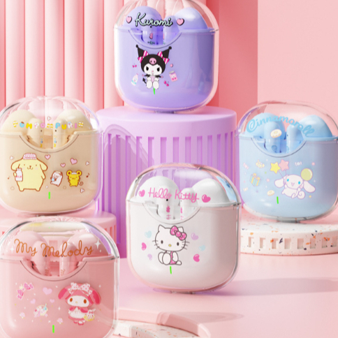 [BL-05] TWS Earbuds SANRIO Series / Earphone Wireless Karakter Sanrio / In-Ear Earbuds Nirkabel