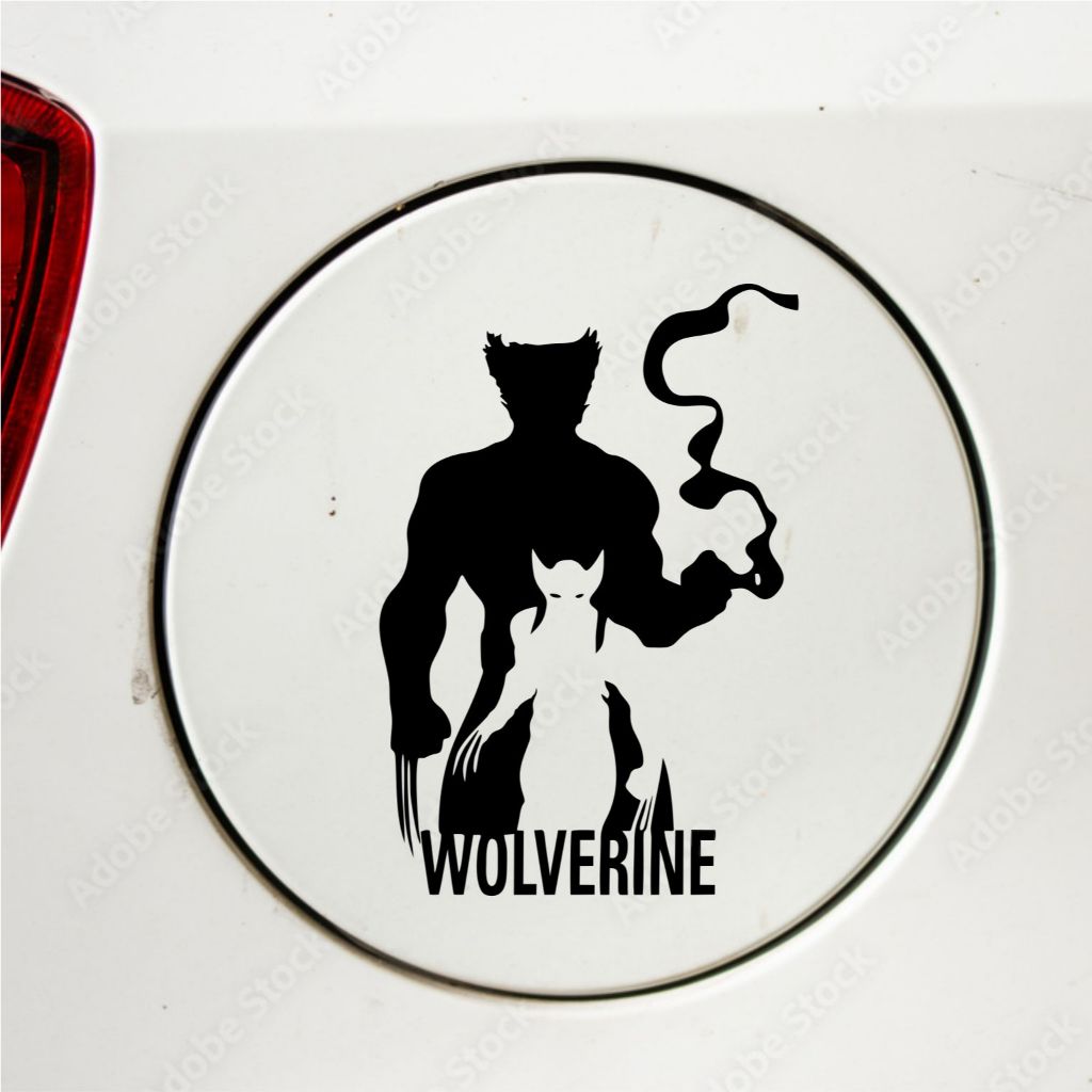 CUTTING STICKER MOBIL WOLVERINE STIKER TANGKI MOBIL KEREN