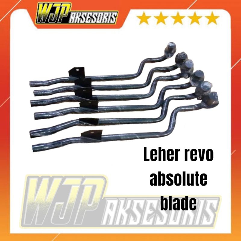 Leher knalpot motor revo fit revo absolute revo 110 blade 110. Standar.panjang inlet 22 bahan tebal