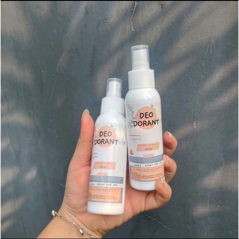 Deodorant Spray Tawas Original BPOM 100 ml Penghilang Bau Badan Selama 24 Jam Aman Untuk Dewasa Dan 