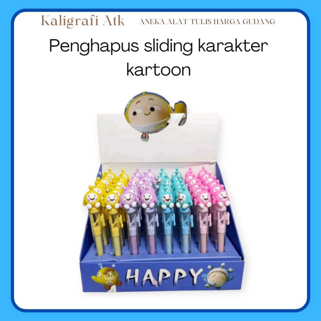 

Penghapus Sliding Karakter Kartoon