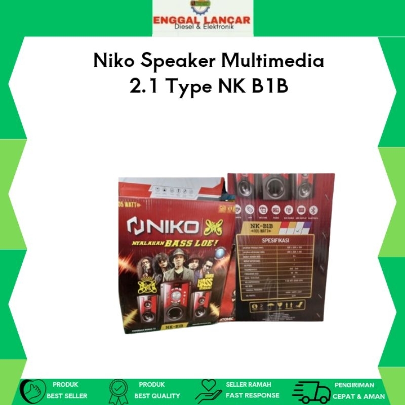 Niko Speaker Multimedia 2.1 Type NK B1B