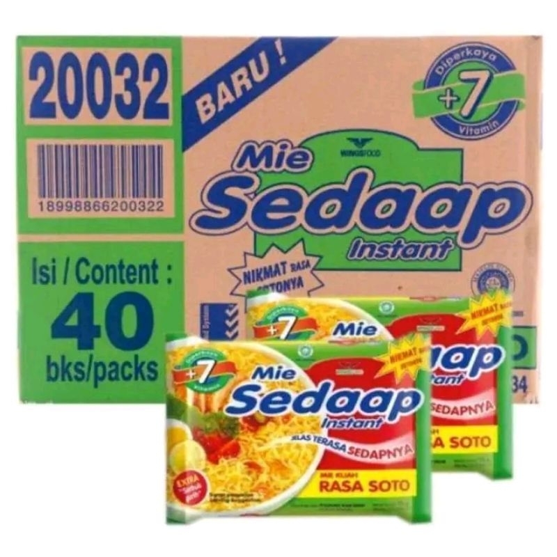 

Mie sedaap soto 1Dus isi 40pcs