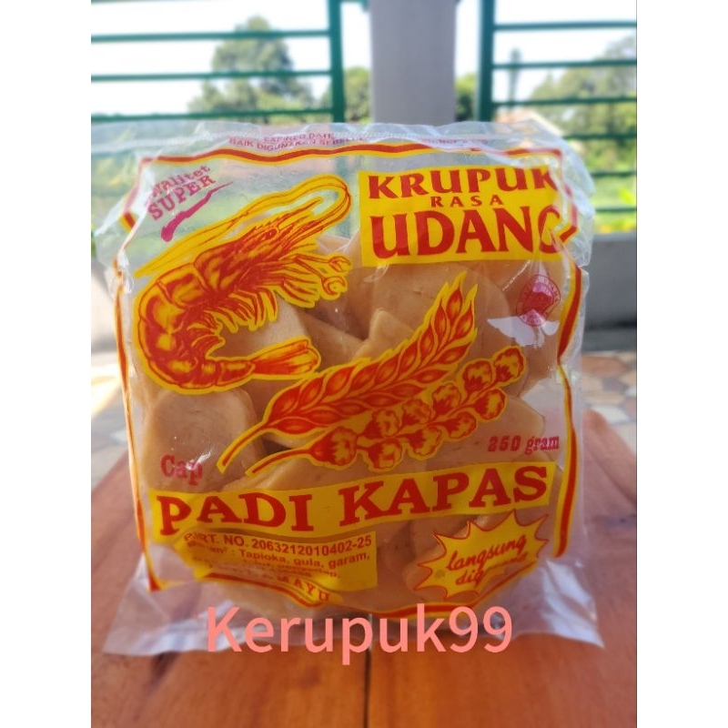 

Kerupuk Udang Padi Kapas Ukuran Sedang 250gr