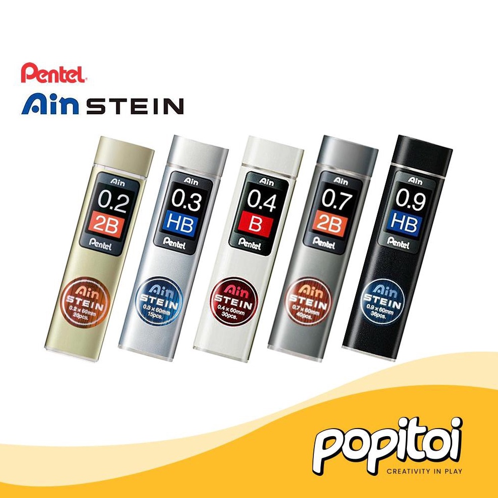 

KODE N58V Pentel Ain Stein Mechanical Pencil Lead Refill 2 3 4 7 9 mm isi pensil cetekan