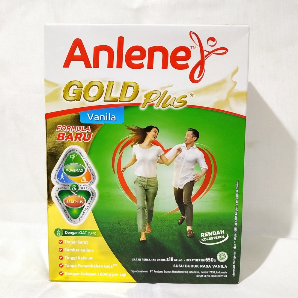 

COD Anlene Gold Plus Formula BaruVanillaCoklat 62gpopokcibarusah Berkualitas
