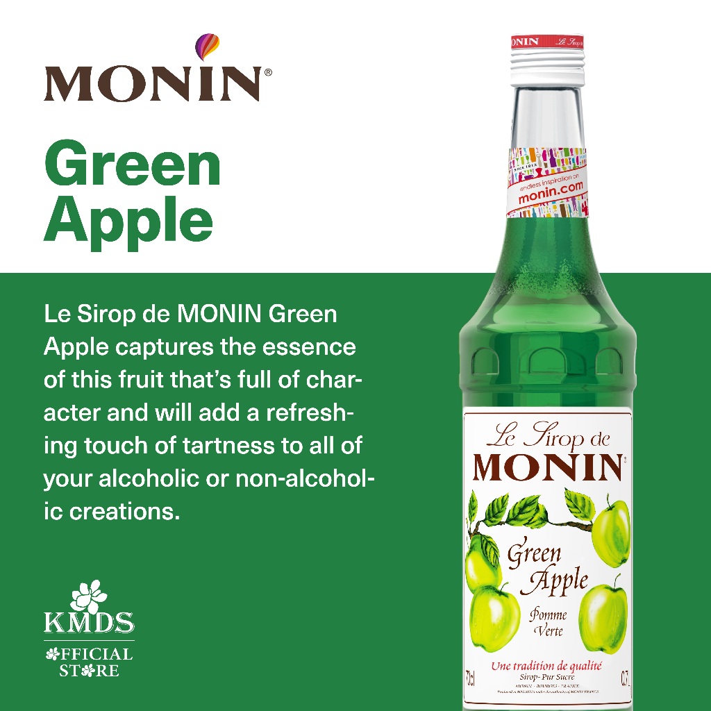 

MONIN Green Apple syrup 70 CL 700 ML