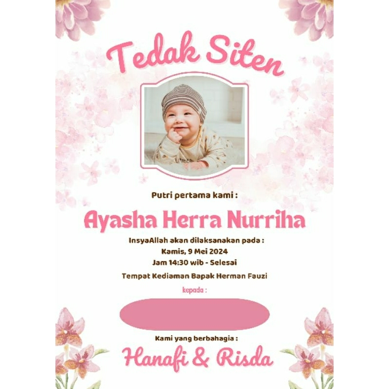 Undangan Tedhak Siten