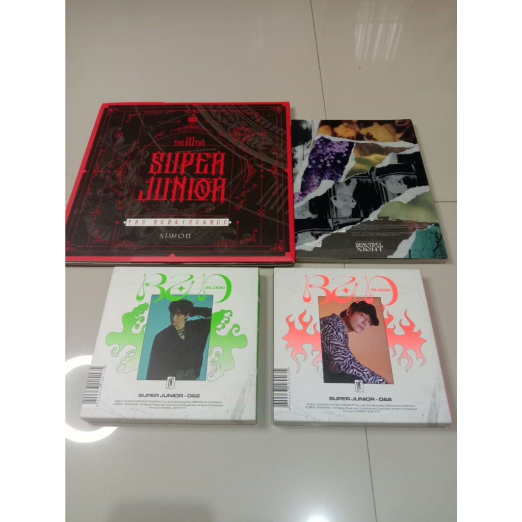 Album SuperJunior Renaissance "Siwon" /D&E Blood /Yesung Beautiful Night + FREEBIES