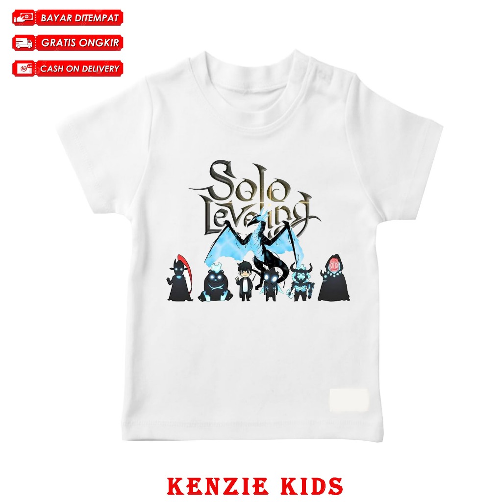 BAJU KAOS ATASAN ANAK MOTIF SOLO LEVELING