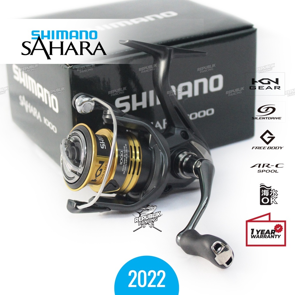 Reel Shimano SAHARA 2022 | 500 s/d 5000 Freshwater Saltwater UL Pancing Original
