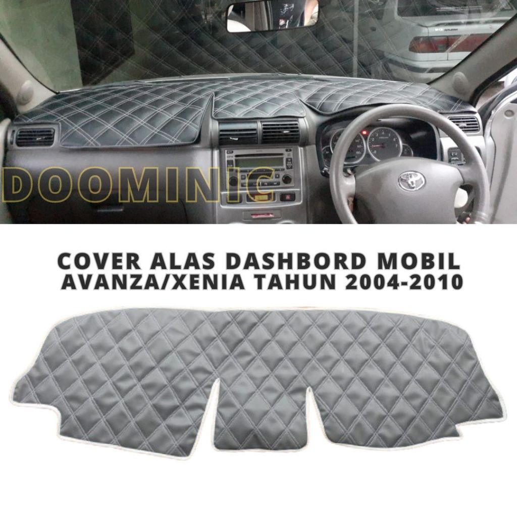 Cover Alas Dashbord Mobil Avanza Xenia Lama 2004-2010 Berbahan Kulit Premium Pelindung Dashbord Mobi
