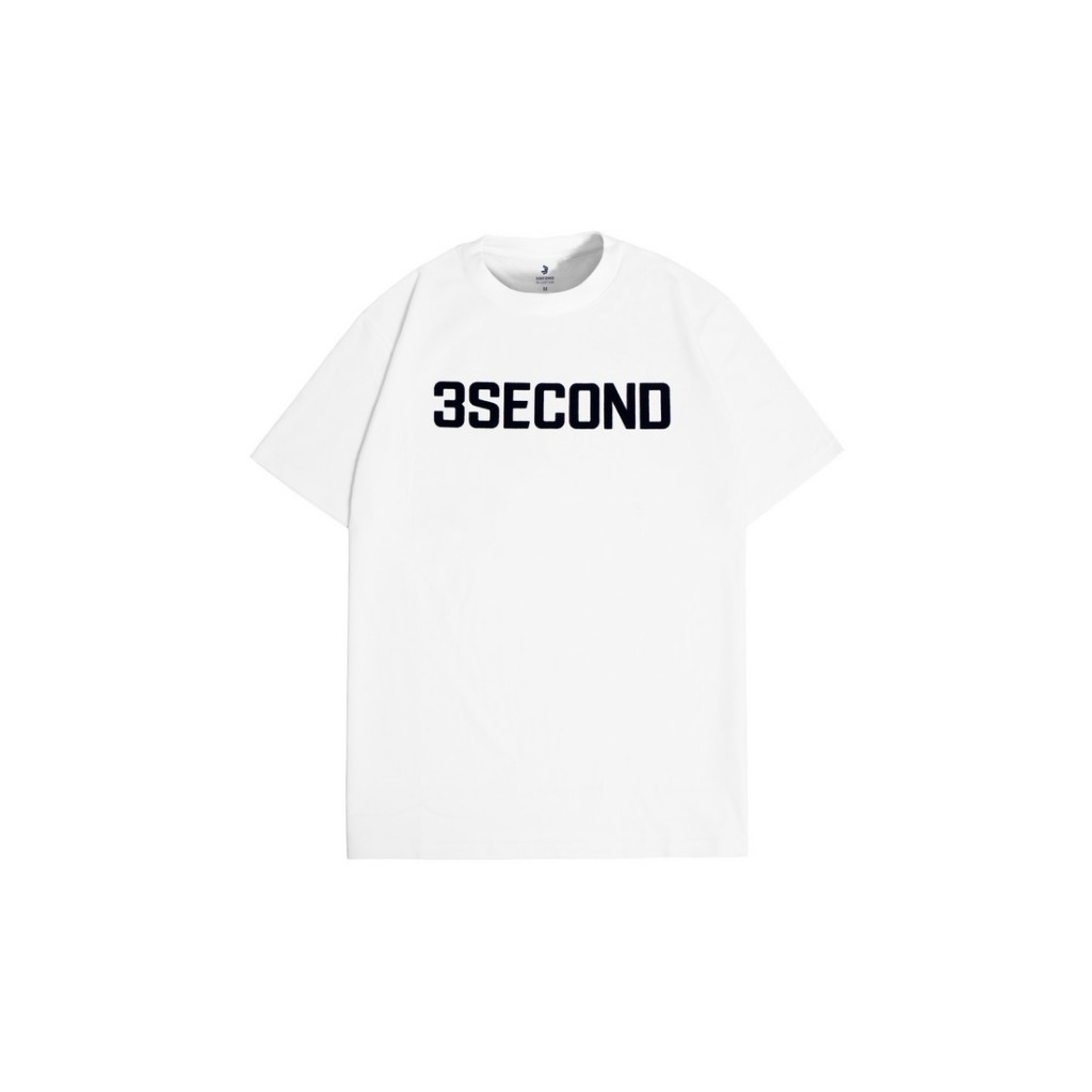 3Second Men's T-Shirt Short Sleeve Script Logo 090124 ORI