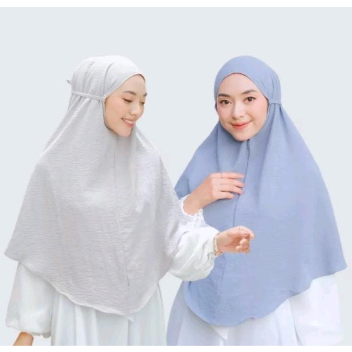 Jilbab Instan Bergo Crinkle Airflow Size L  / Hijab Instan Bergo Crinkle Premium / Kerudung Bergo Cr