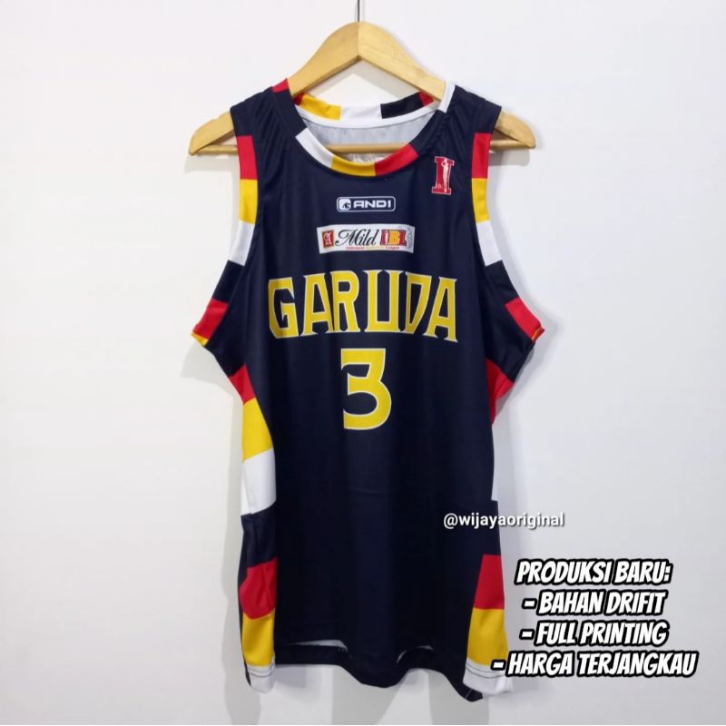 JERSEY BASKET IBL REPRO GARUDA BANDUNG #3 KELLY PURWANTO - NAVY