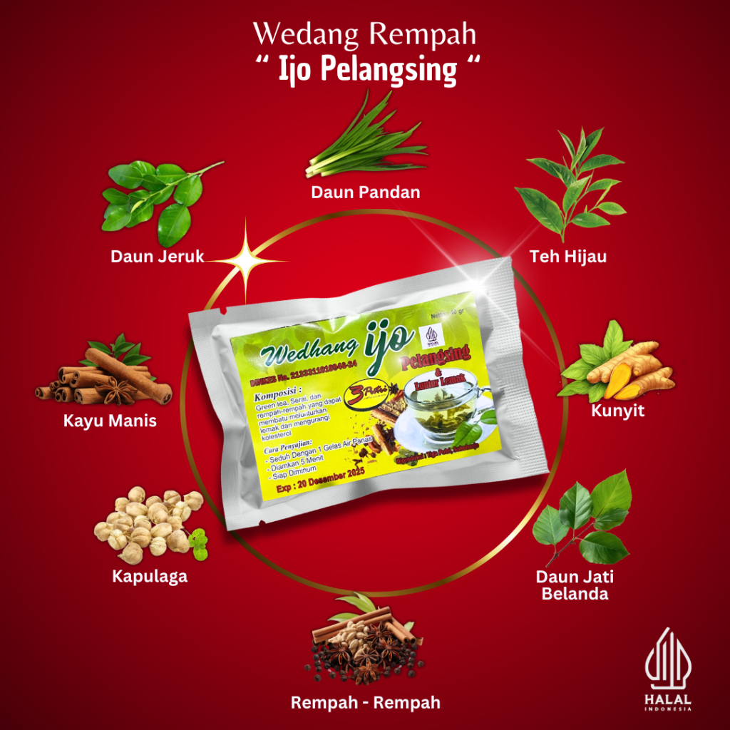 

WEDANG IJO PELANGSING 3 PUTRI ISI 10 BKS INCLUDE GULA BATU