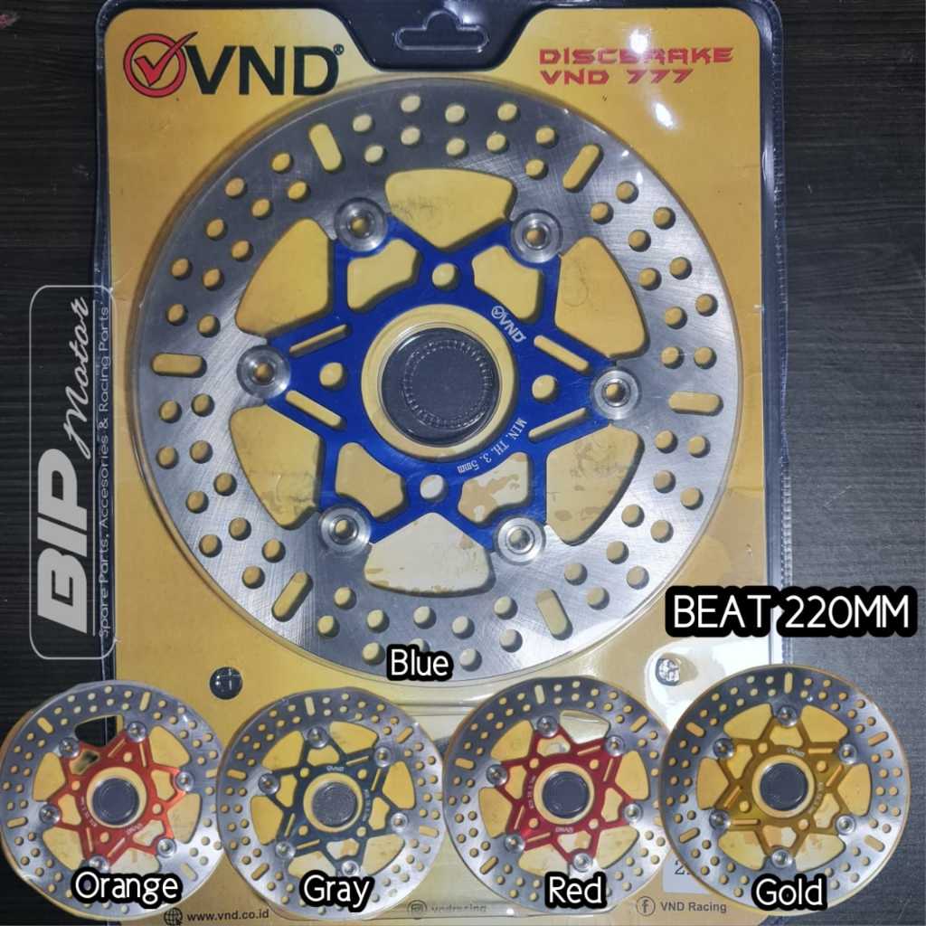 VND PIRINGAN CAKRAM BEAT 220MM CNC FLOATING PIRINGAN VND BEAT