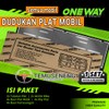 ONE WAY 2PCS TEMPAT DUDUKAN PLAT MIKA AKRILIK NOMOR MOBIL 46cm MODEL ASTRA NOMER POLISI Bisa Dipakai