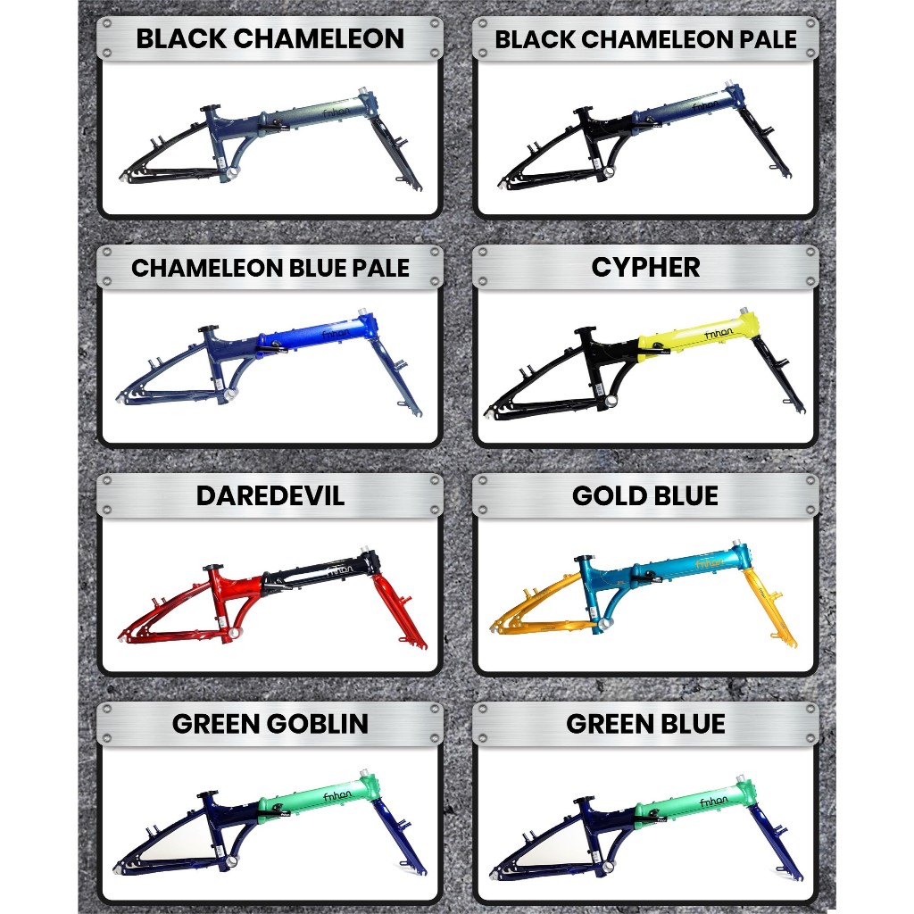 Frameset FNHON Blast KA2018 20" 406-451 Vbrake Frame Sepeda Lipat