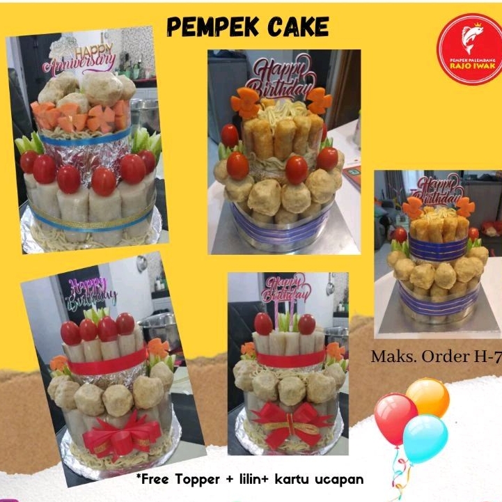 

Pempek Cake/Kue Pempek Ulang Tahun/Pempek asli palembang frozen