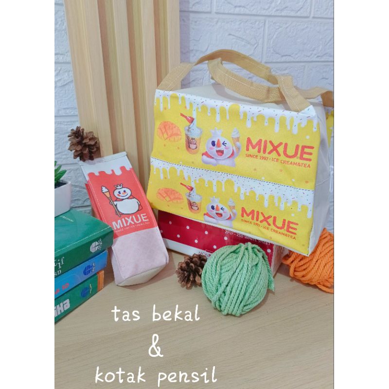 

tas bekal dan tempat pensil paket hemat