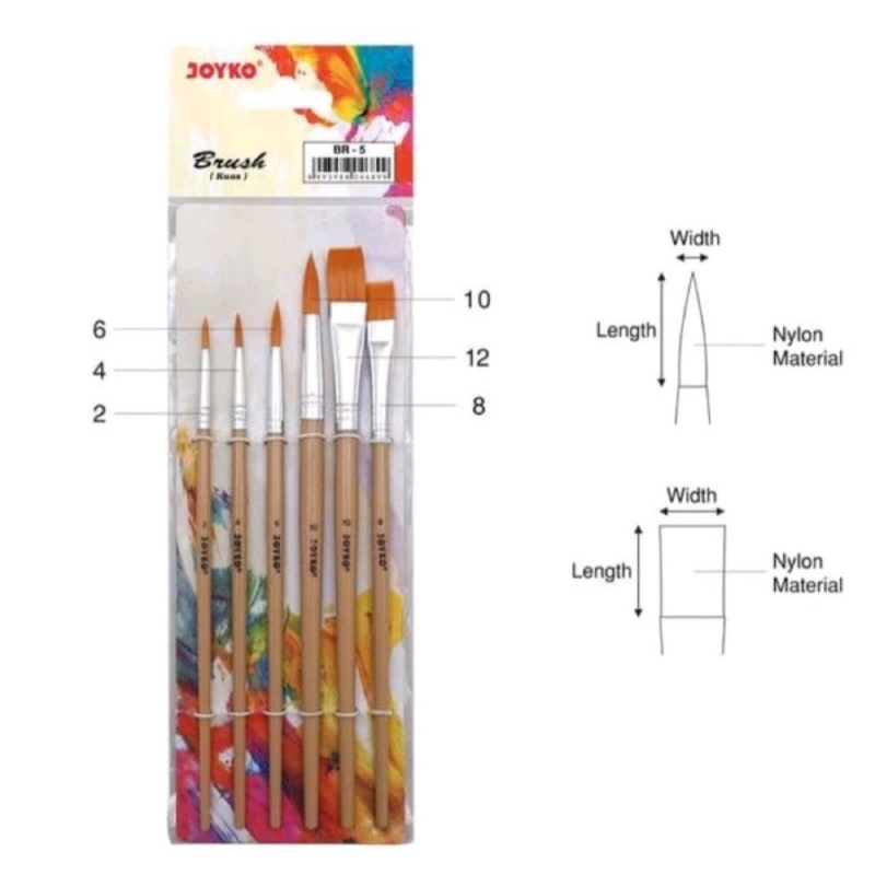 

Brush BR-5 Joyko / Kuas Lukis BR-5 Joyko