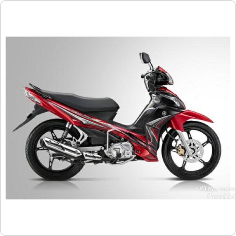 Cover fullset body halus dan kasar jupiter z robot warna merah plus lampu