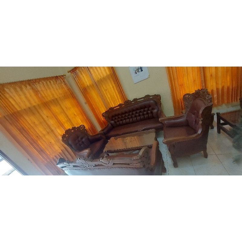 sofa jati asli Jepara 3211