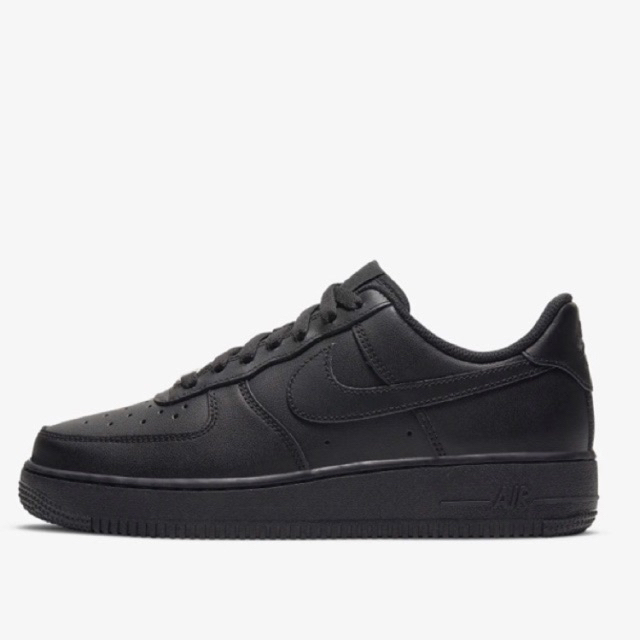 Nike Air Force 1 Low Full Black - Sepatu Kasual / Sneakers Pria dan Wanita