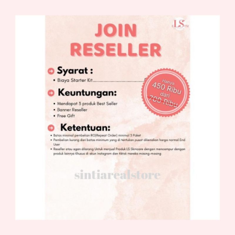 JOIN RESELLER LS SKINCARE