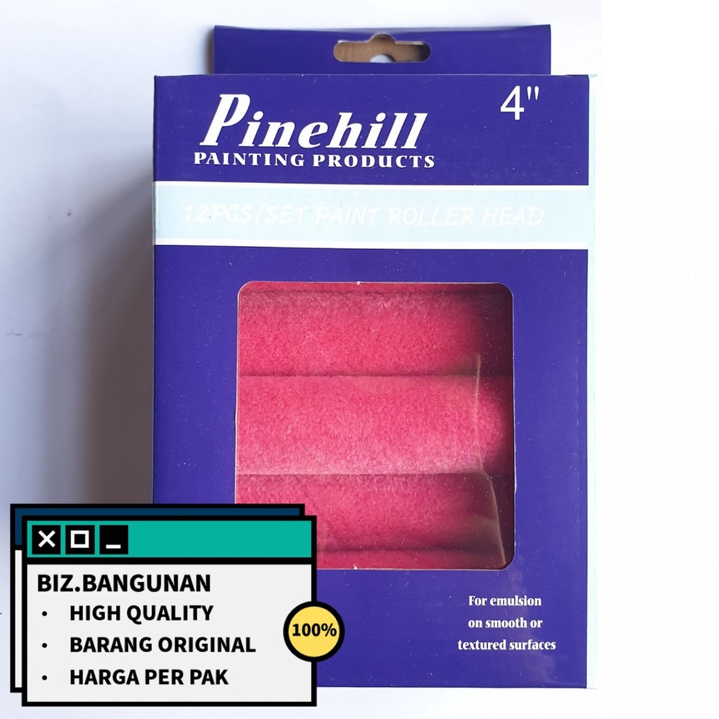 

KODE D3E5 HARGA 1 KOTAK BULU KUAS ROLL PINEHILL MERAH 4 KAPAL WOOL REFILL KUAS CAT ROL