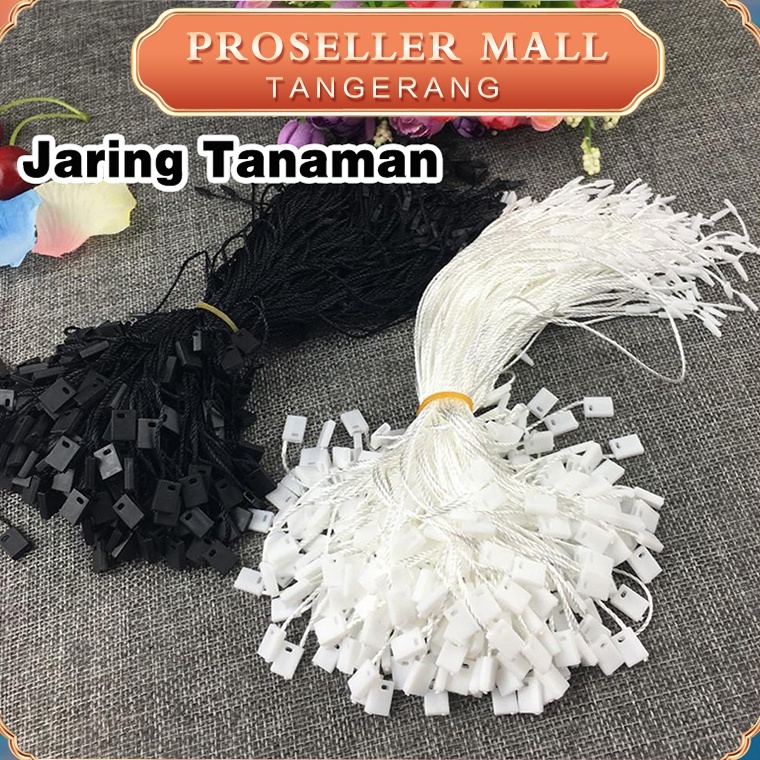 

KODE H15Y 1pcs Tali Hangtag Tali Hang Tag Label Baju Tali Hantag Hitam dan Putih